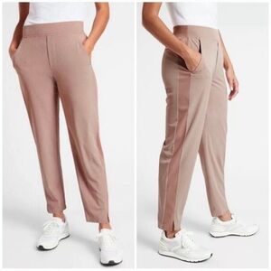 Athleta‎ Brooklyn Textured Ankle Pant in Pink Size 4